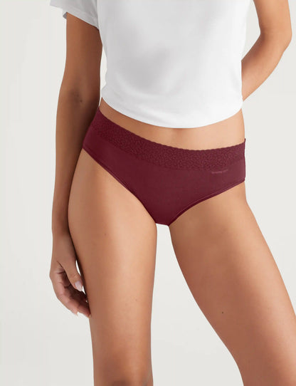 Women's Second Skin Brief, Lace Waist