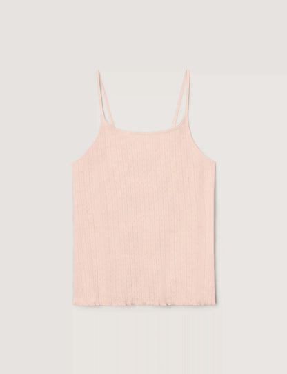 Women's Cotton Pointelle Rib Camisole