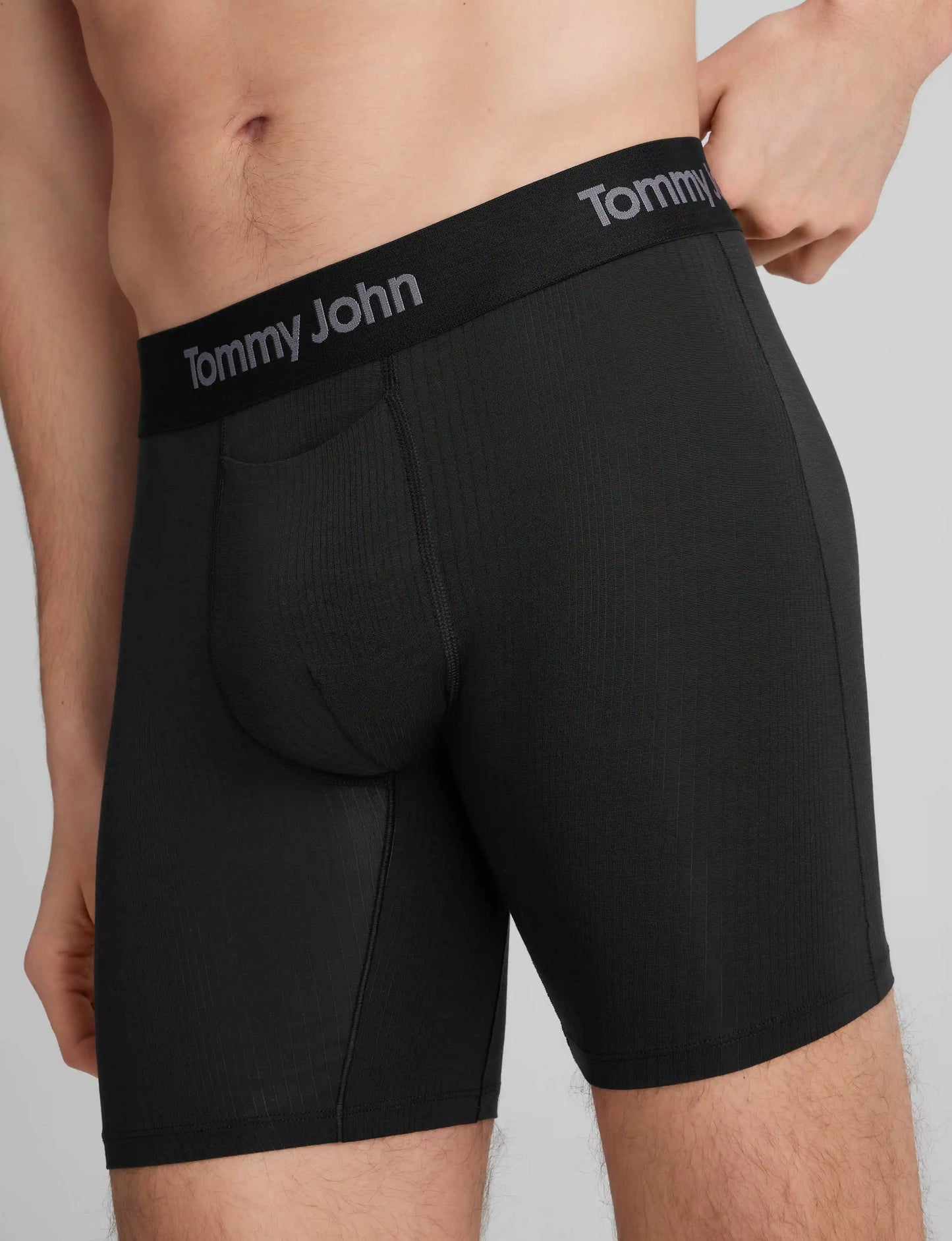 Second Skin Luxe Rib Mid-Length Boxer Brief 6"
