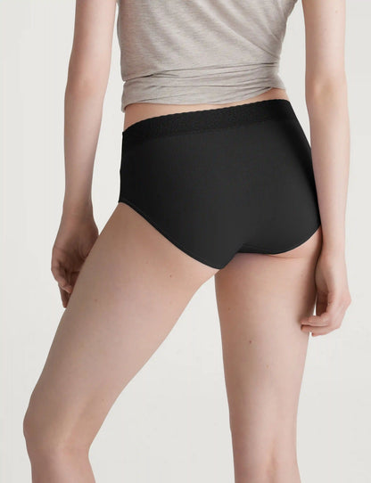 Women's Second Skin High Rise Brief, Lace Waist