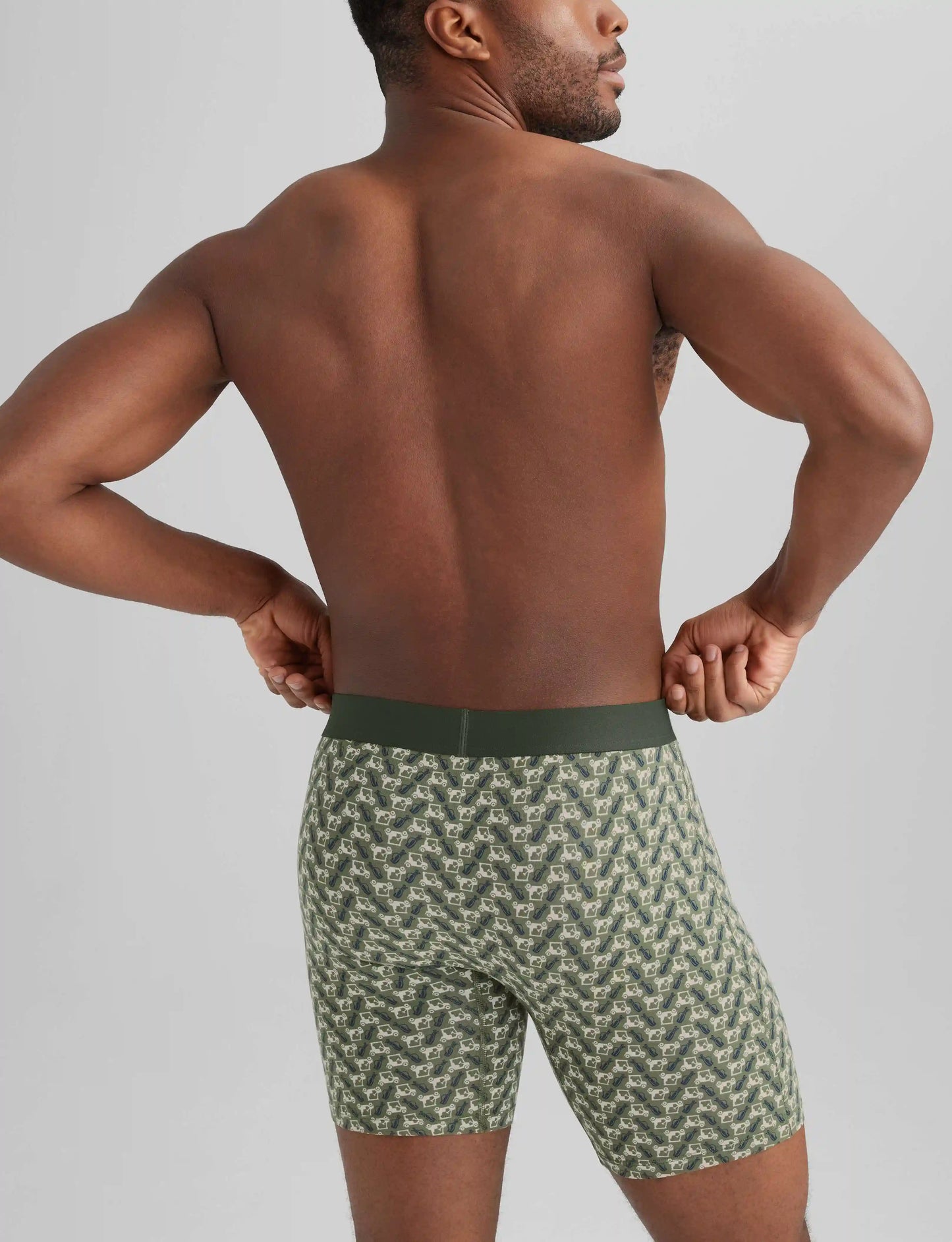 Cool Cotton Mid-Length Boxer Brief 6"