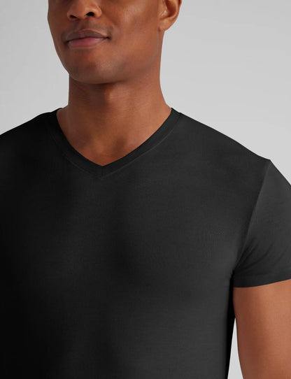 Second Skin High V-Neck Modern Fit Undershirt (3-Pack)