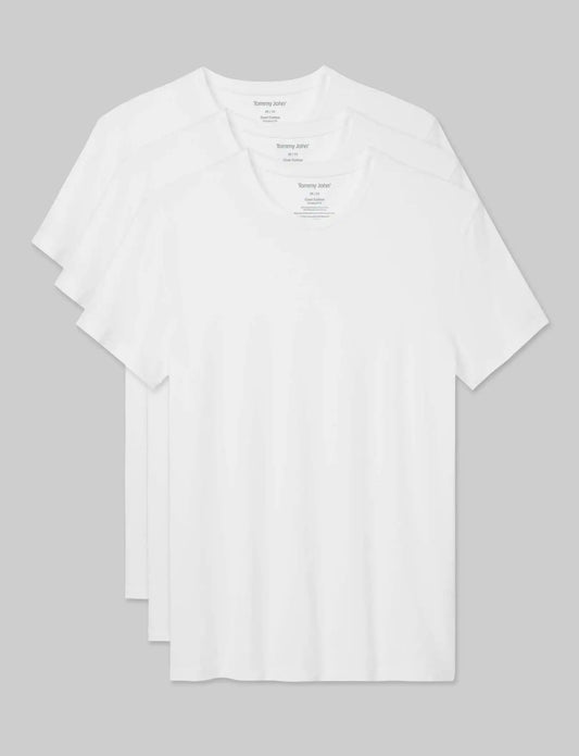 Cool Cotton Crew Neck Modern Fit Undershirt (3-Pack)