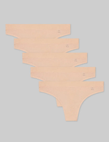 Women's Second Skin Thong (5-Pack)