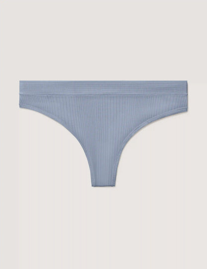 Women's Second Skin Luxe Rib Thong