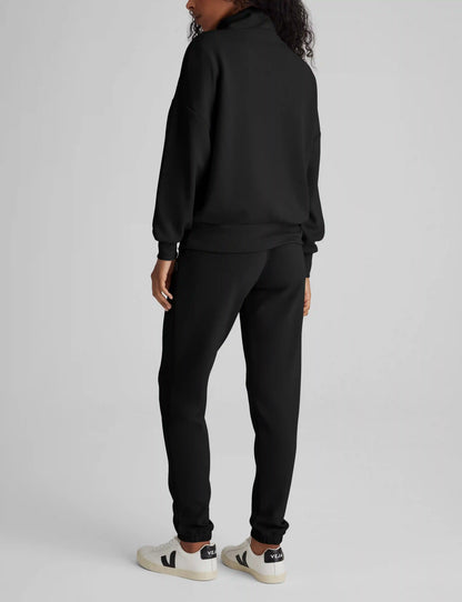 Women's Luxe Traveler Knit Quarter Zip & Jogger Set