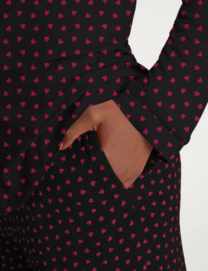 Women's Downtime Long Sleeve Pajama Top & Pant Set