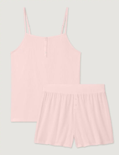 Women's Second Skin Luxe Rib Cami & Short Set