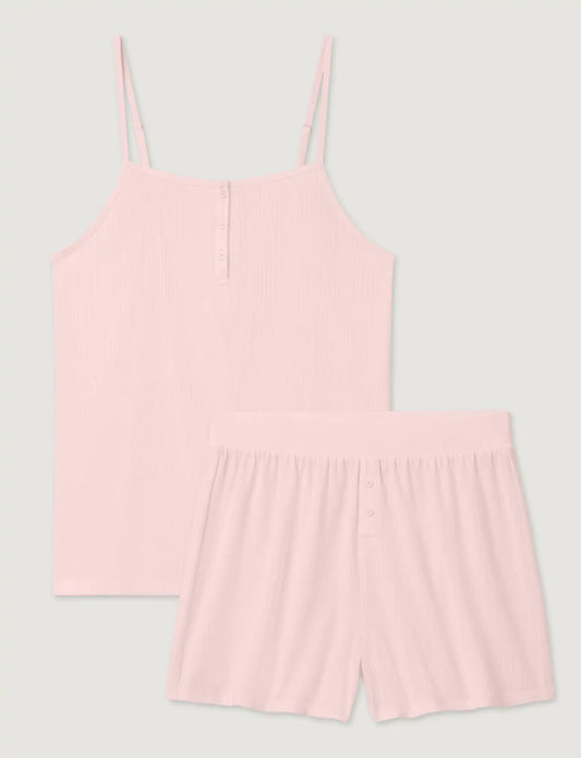 Women's Second Skin Luxe Rib Cami & Short Set