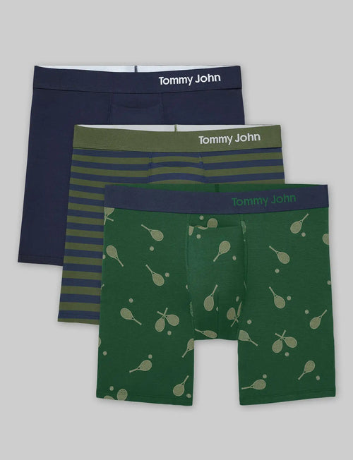 Cool Cotton Mid-Length Boxer Brief 6" (3-Pack)