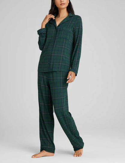 Women's Downtime Long Sleeve Pajama Top & Pant Set