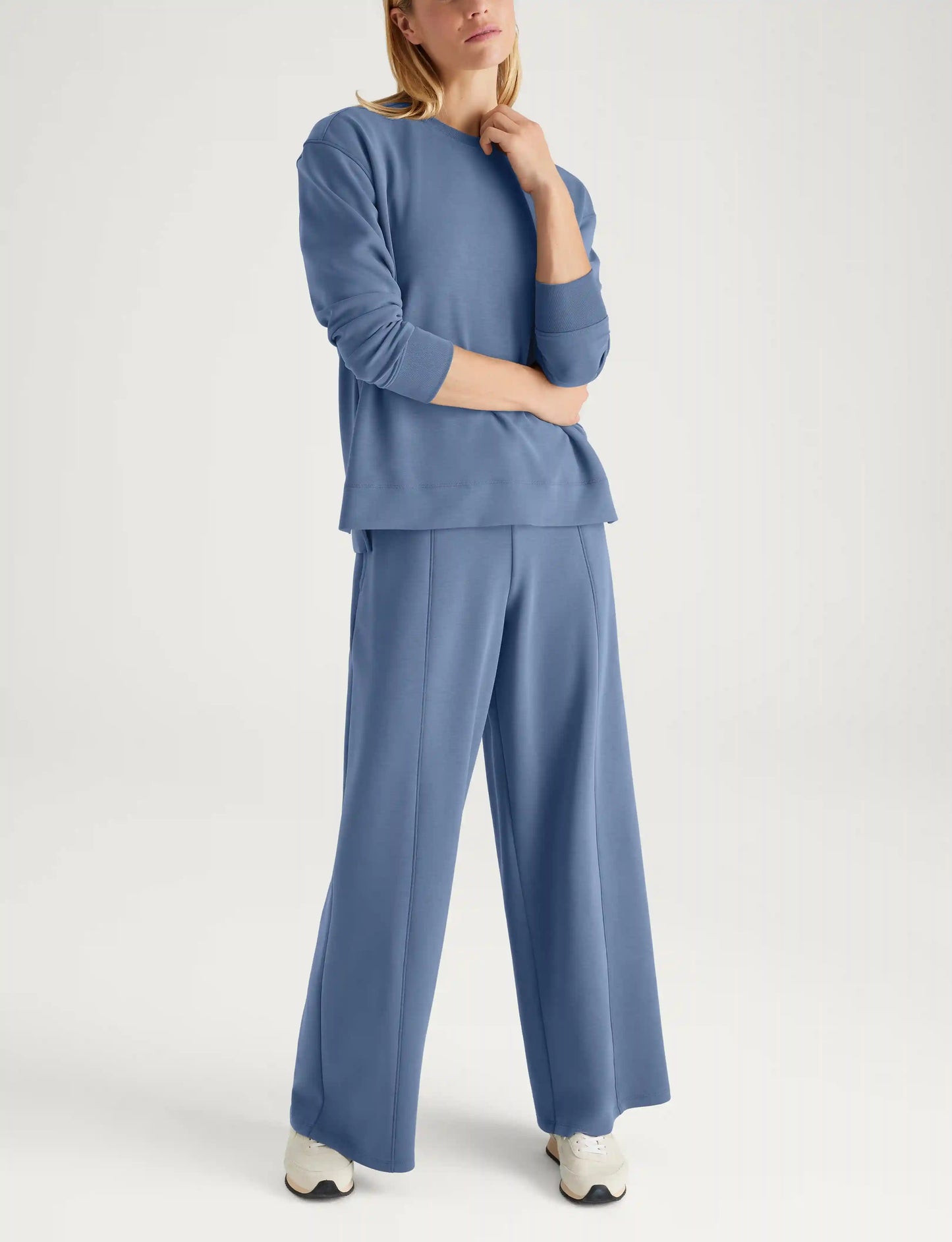 Women's Luxe Traveler Knit Long Sleeve Crew & Pant Set