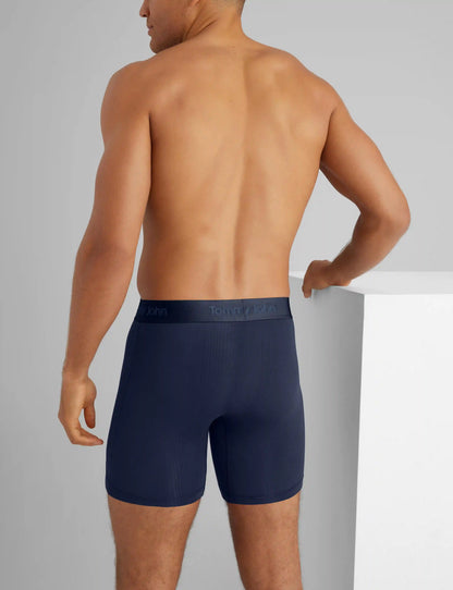 Second Skin Luxe Rib Mid-Length Boxer Brief 6" (3-Pack)