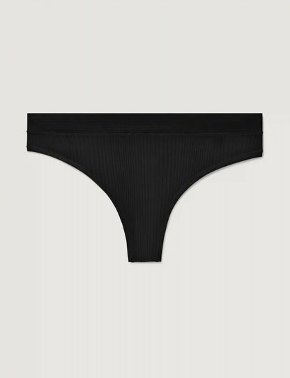 Women's Second Skin Luxe Rib Thong