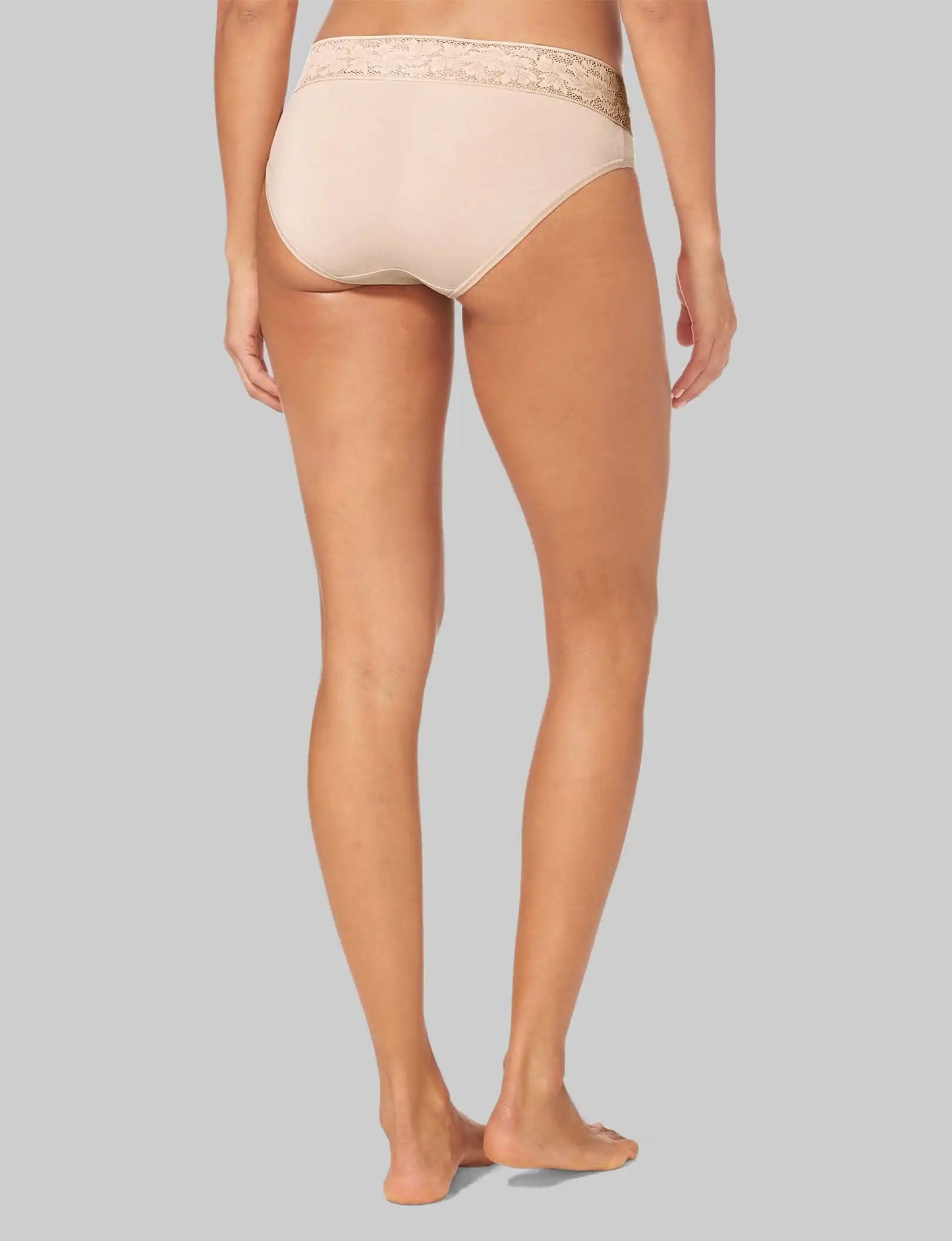 Women's Second Skin Brief, Lace Waist
