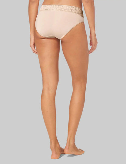 Women's Second Skin Brief, Lace Waist