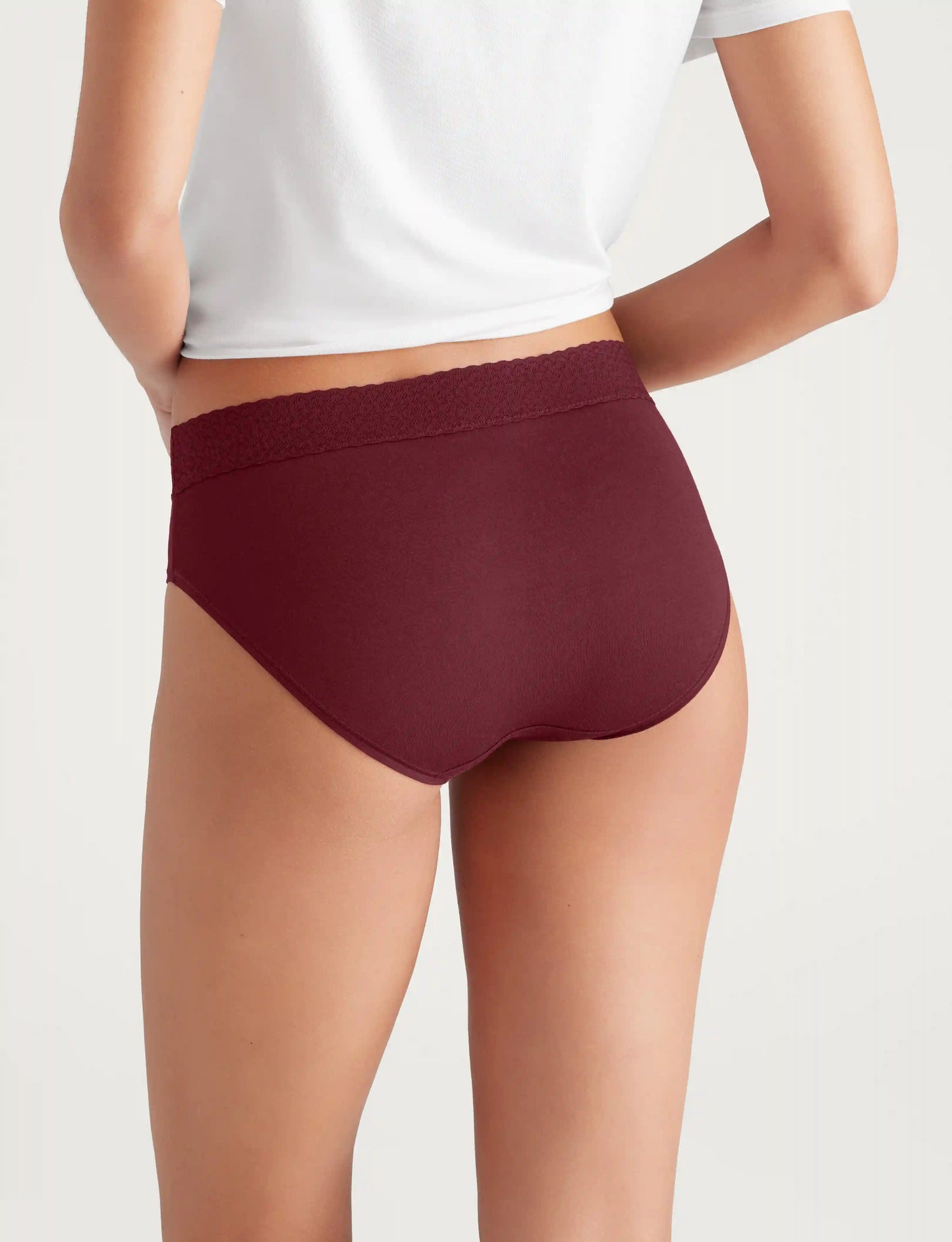 Women's Second Skin Brief, Lace Waist