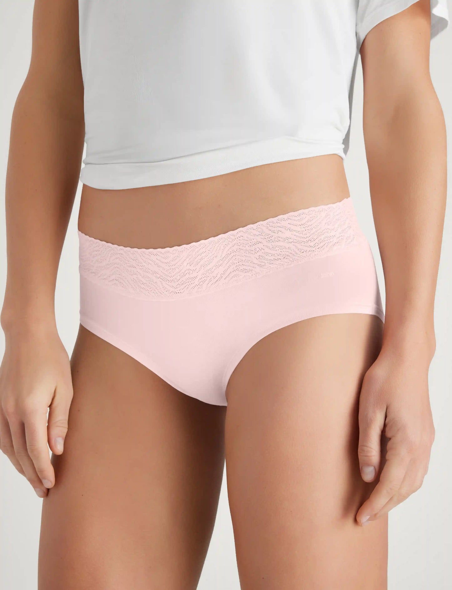 Women's Cool Cotton Brief, Lace Waist