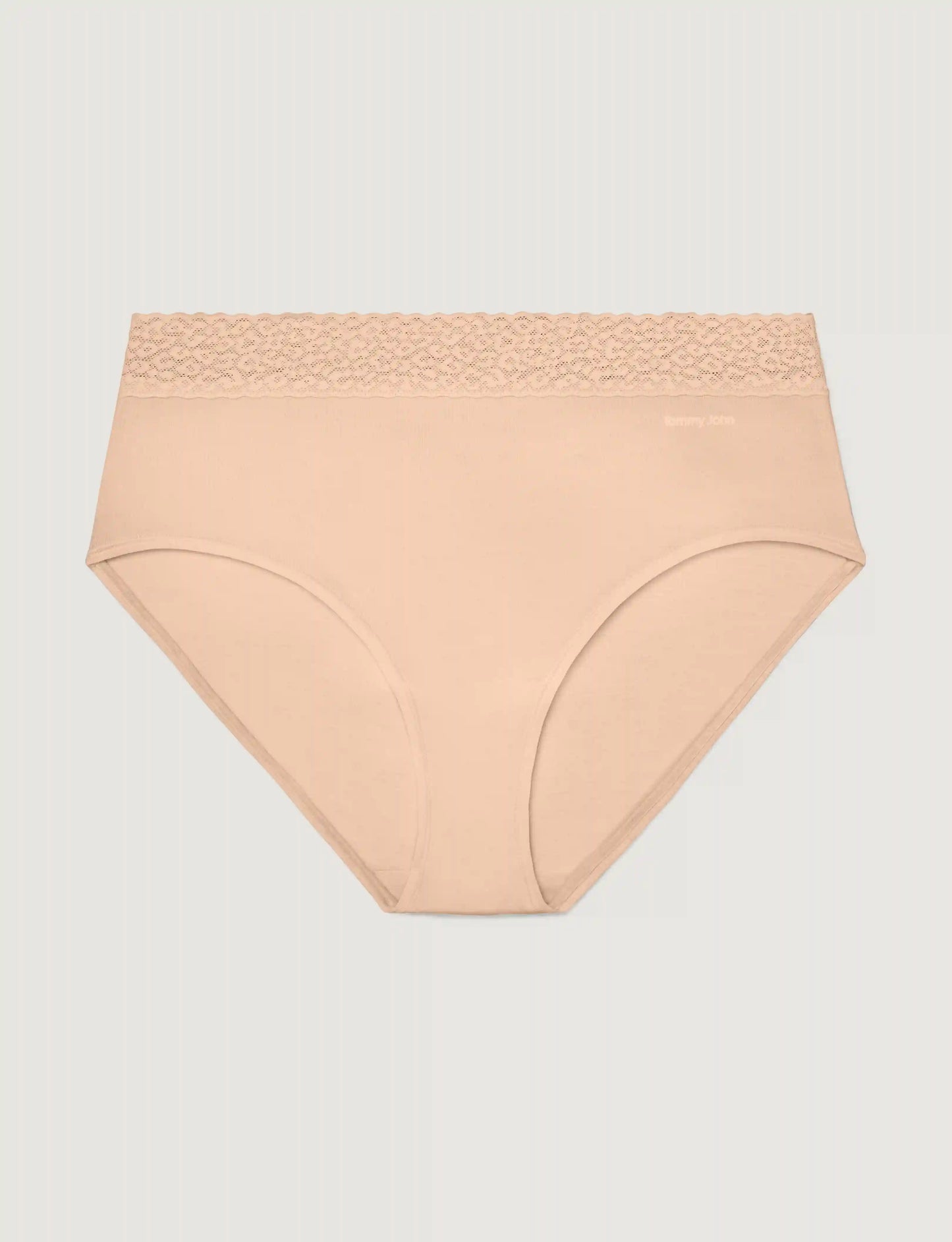 Women's Second Skin High Rise Brief, Lace Waist