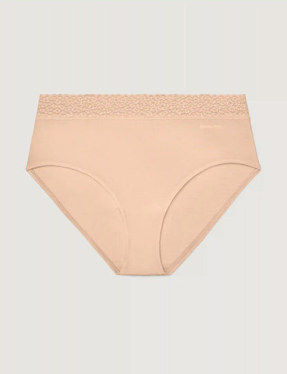 Women's Second Skin High Rise Brief, Lace Waist
