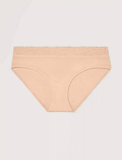 Women's Second Skin Brief, Lace Waist