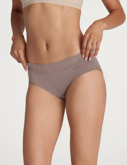 Women's Second Skin Brief, Lace Waist