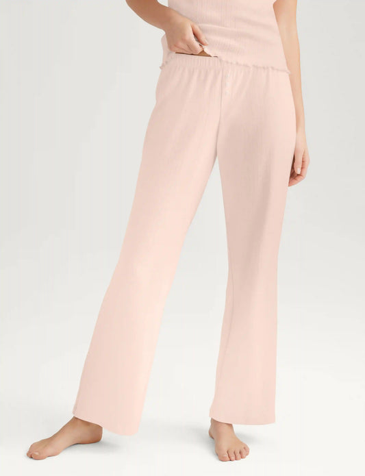 Women's Cotton Pointelle Rib Pant