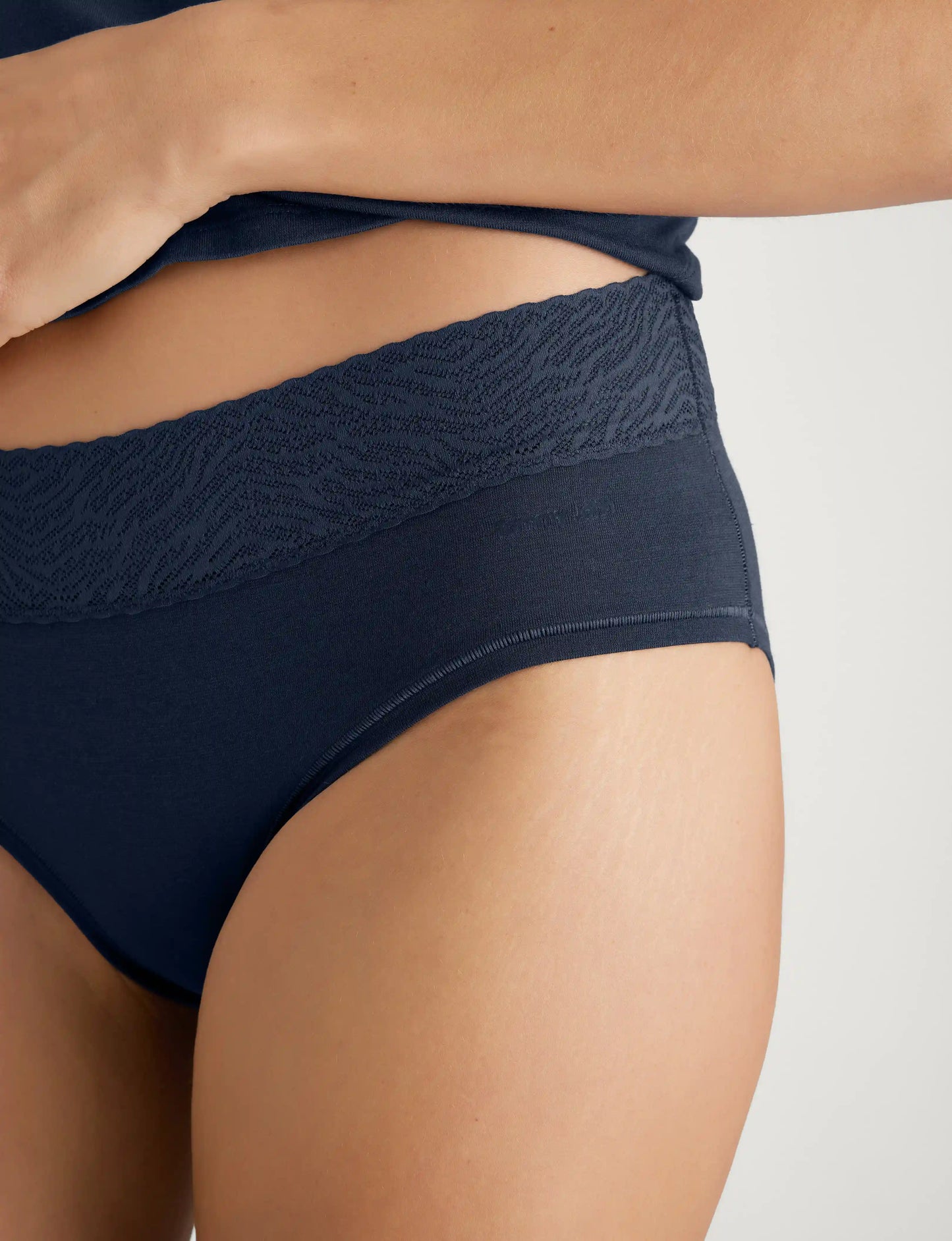 Women's Cool Cotton Brief, Lace Waist