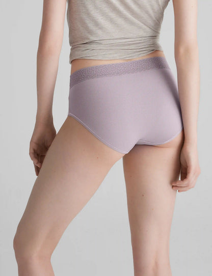 Women's Second Skin High Rise Brief, Lace Waist