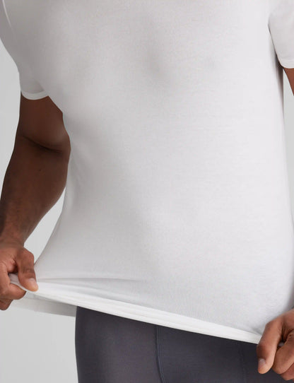 Cool Cotton High V-Neck Stay-Tucked Undershirt