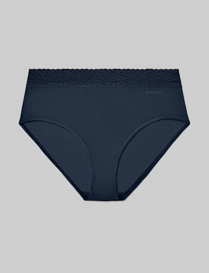 Women's Second Skin High Rise Brief, Lace Waist