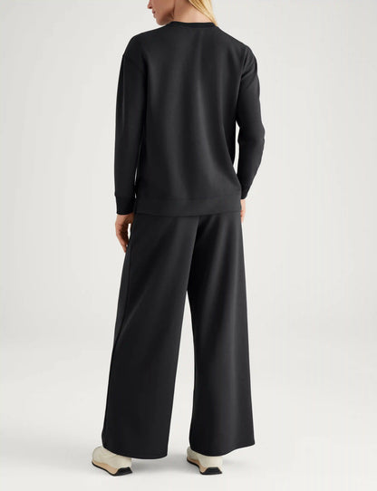 Women's Luxe Traveler Knit Long Sleeve Crew & Pant Set