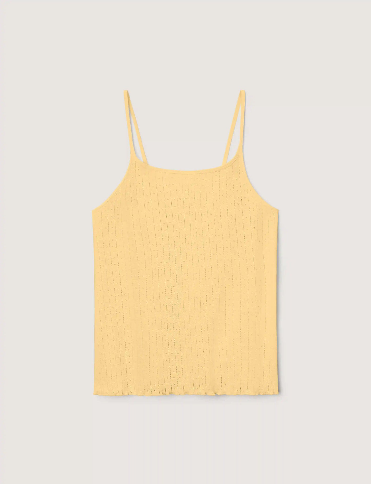 Women's Cotton Pointelle Rib Camisole