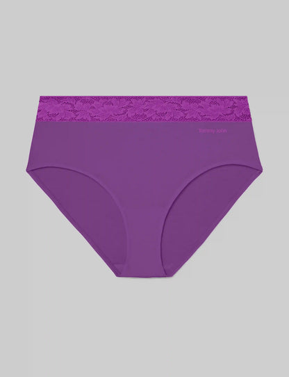 Women's Second Skin High Rise Brief, Lace Waist