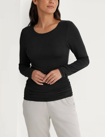 Women's Micro Rib Long Sleeve Tee (2-Pack)