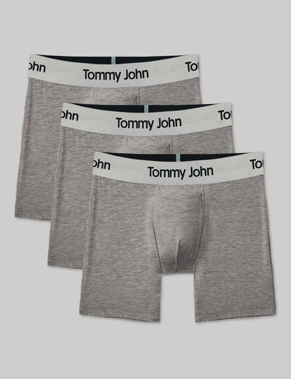 Second Skin Mid-Length Boxer Brief 6" (3-Pack)