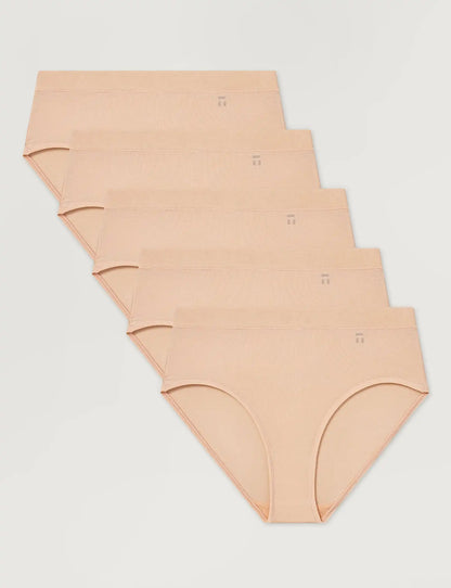 Women's Second Skin High Rise Brief (5-Pack)