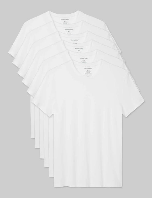 Cool Cotton Crew Neck Modern Fit Undershirt (6-Pack)