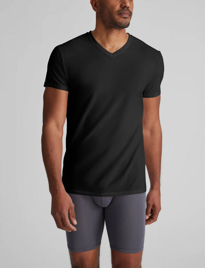 Cool Cotton High V-Neck Modern Fit Undershirt (3-Pack)