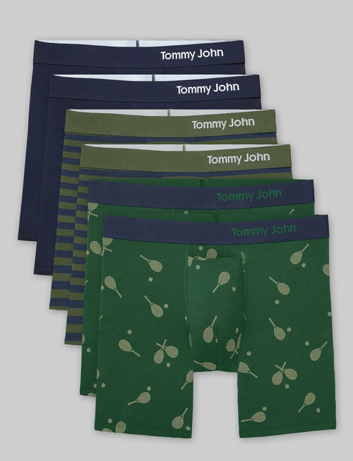 Cool Cotton Mid-Length Boxer Brief 6" (6-Pack)